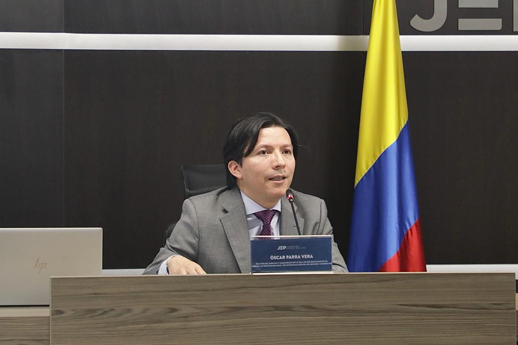Magistrado Óscar Parra Vera. Foto: JEP