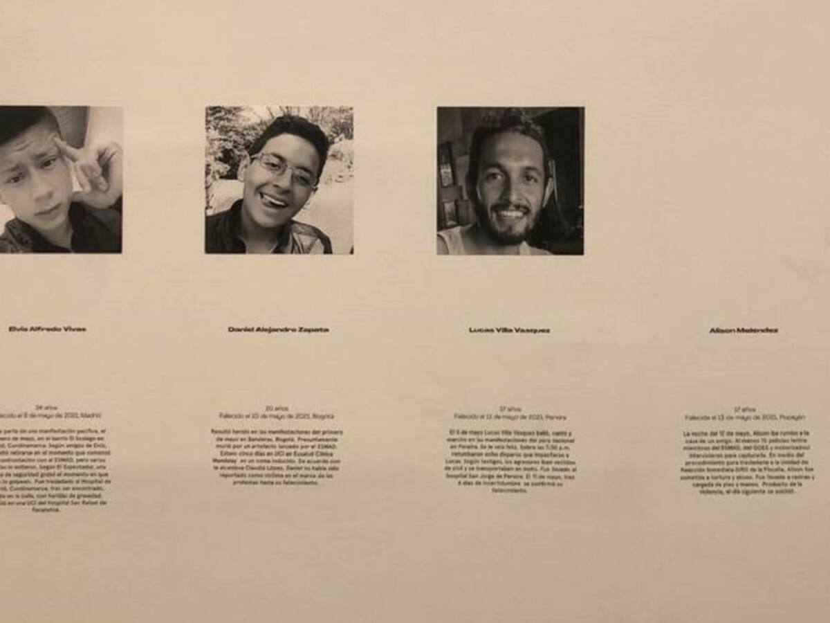 “Vidas Robadas”, en memoria de las víctimas mortales de las movilizaciones