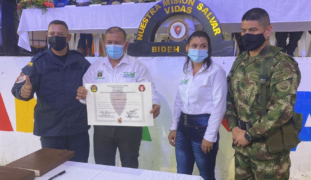 El Huila tiene 15 municipios libre de minas antipersonal.