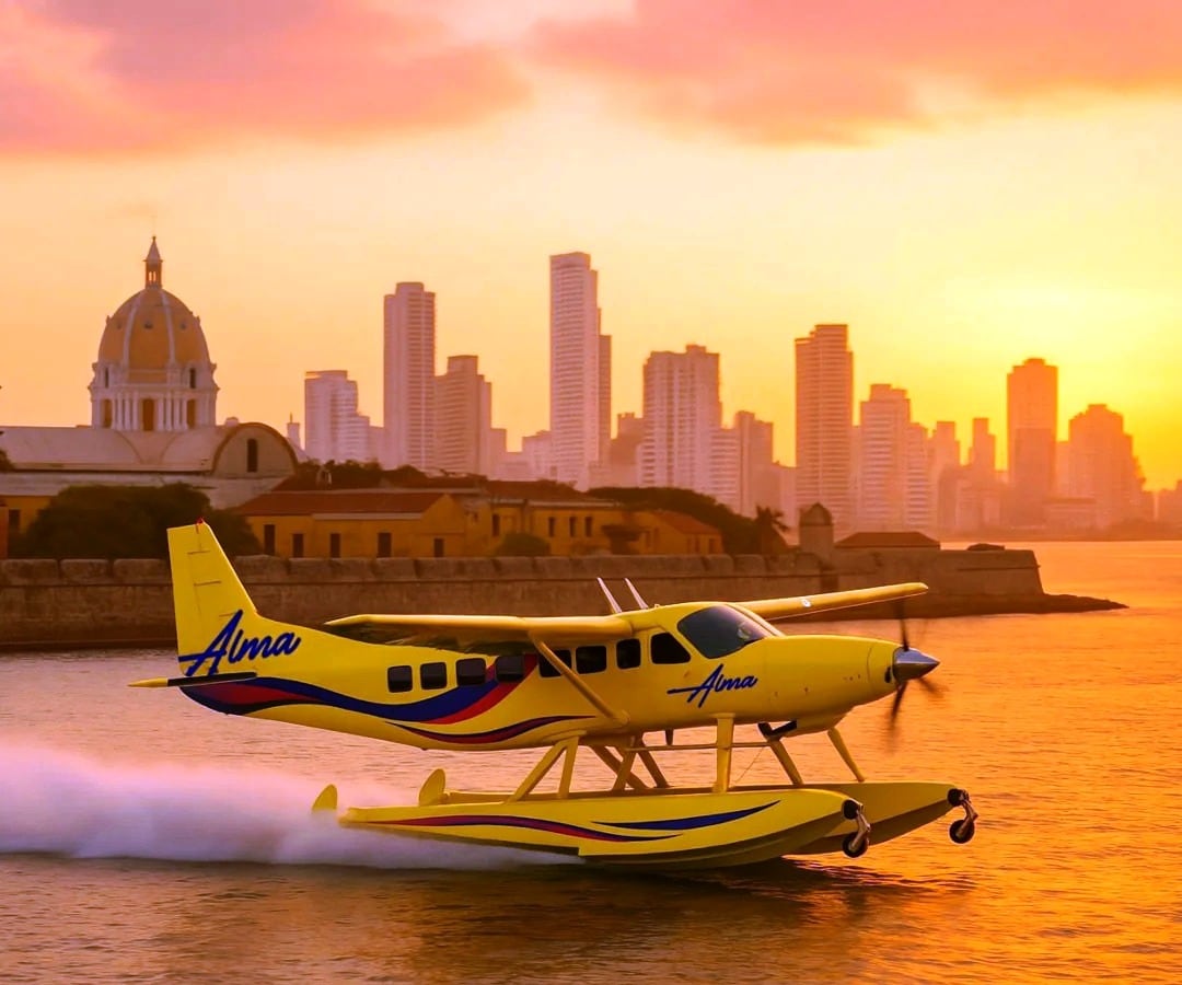 Prueban hidroaviones sobre el río Magdalena para impulsar el turismo en Bolívar