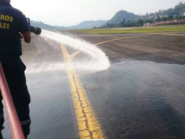 Reanudan operaciones en el aeropuerto La Nubia