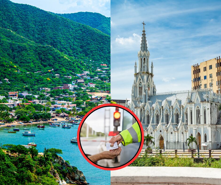 Santa Marta, Cali y conductor pagando peaje (Getty Images)