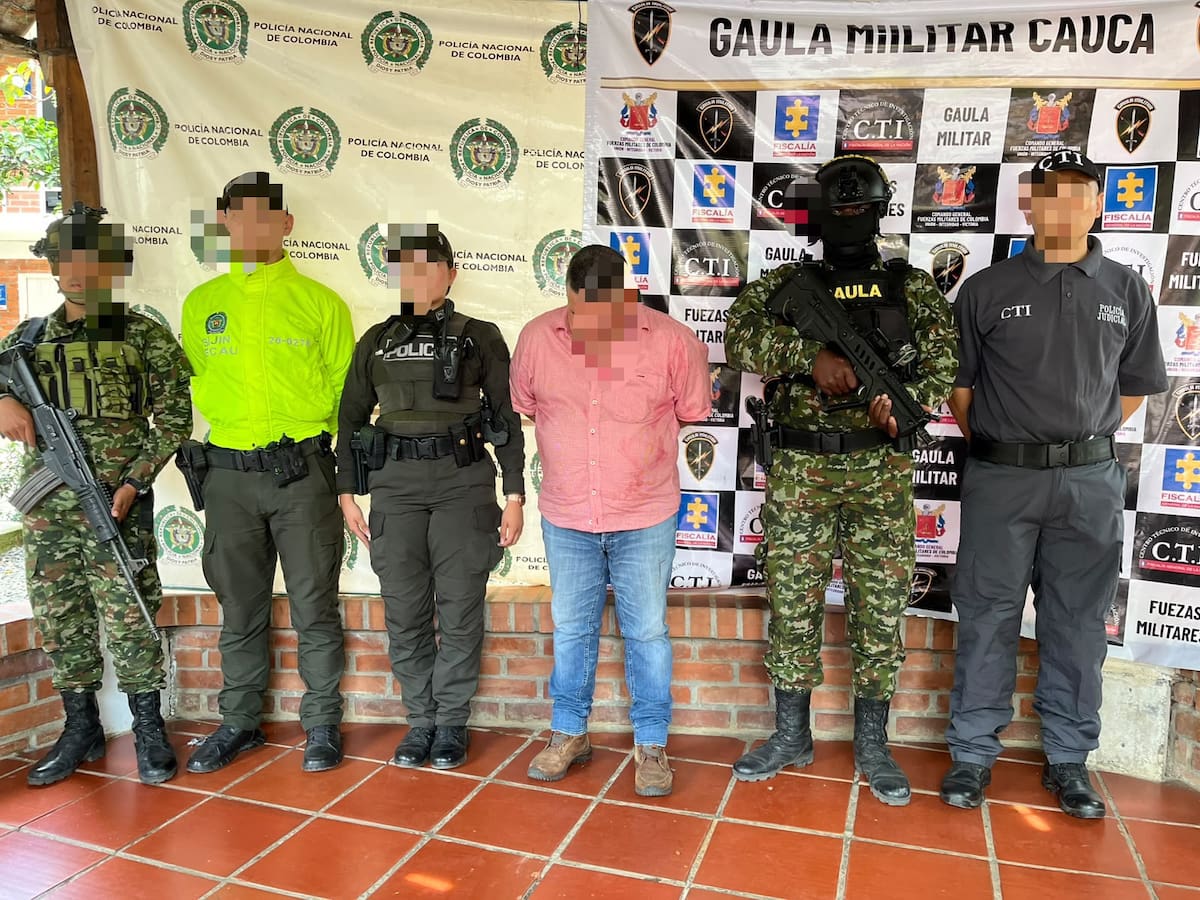 Capturan en Cauca a uno de los más buscados de Caquetá y cabecilla de disidencias de ‘Mordisco’