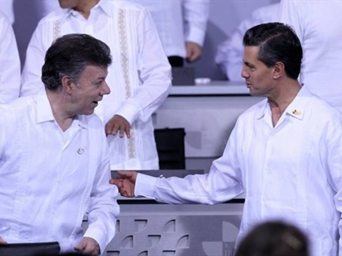 Presidentes Santos y Peña Nieto se reunirán en México