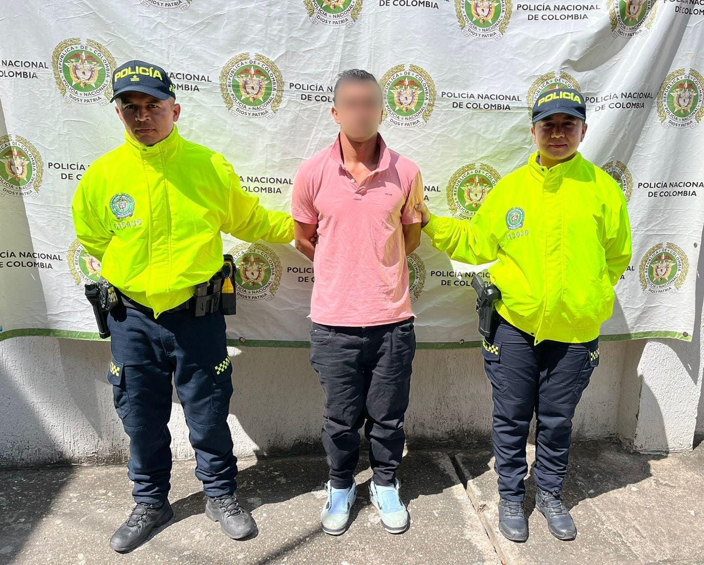 En Yagura, se dio el momento de la Captura. Foto policía Huila.