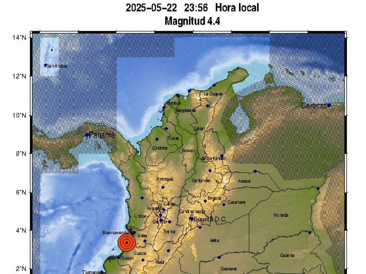 Fuerte sismo se sintió en varias zonas del occidente del País: Epicentro departamento del Cauca
