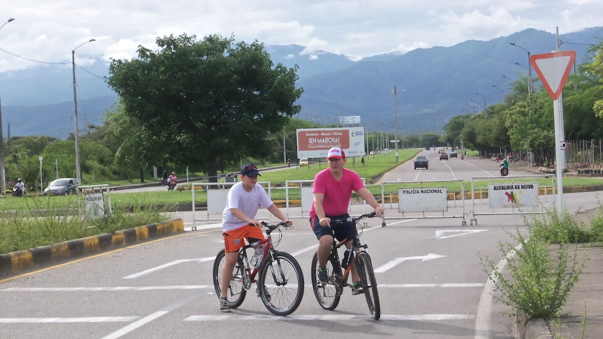 Dia sin carro y motocicleta en la ciudad de Neiva