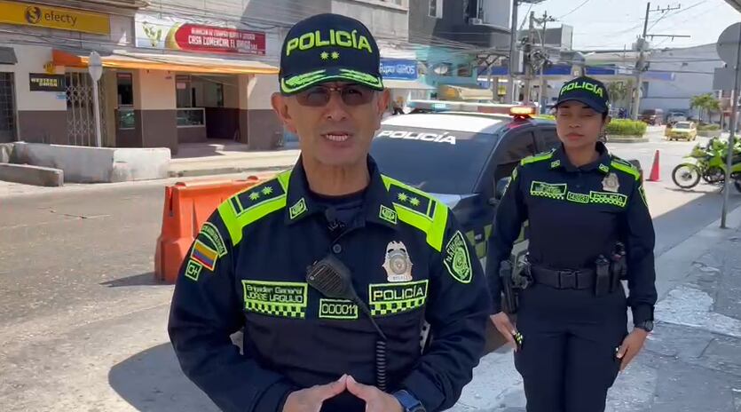 General Jorge Urquijo, comandante de la Policía Metropolitana de Barranquilla