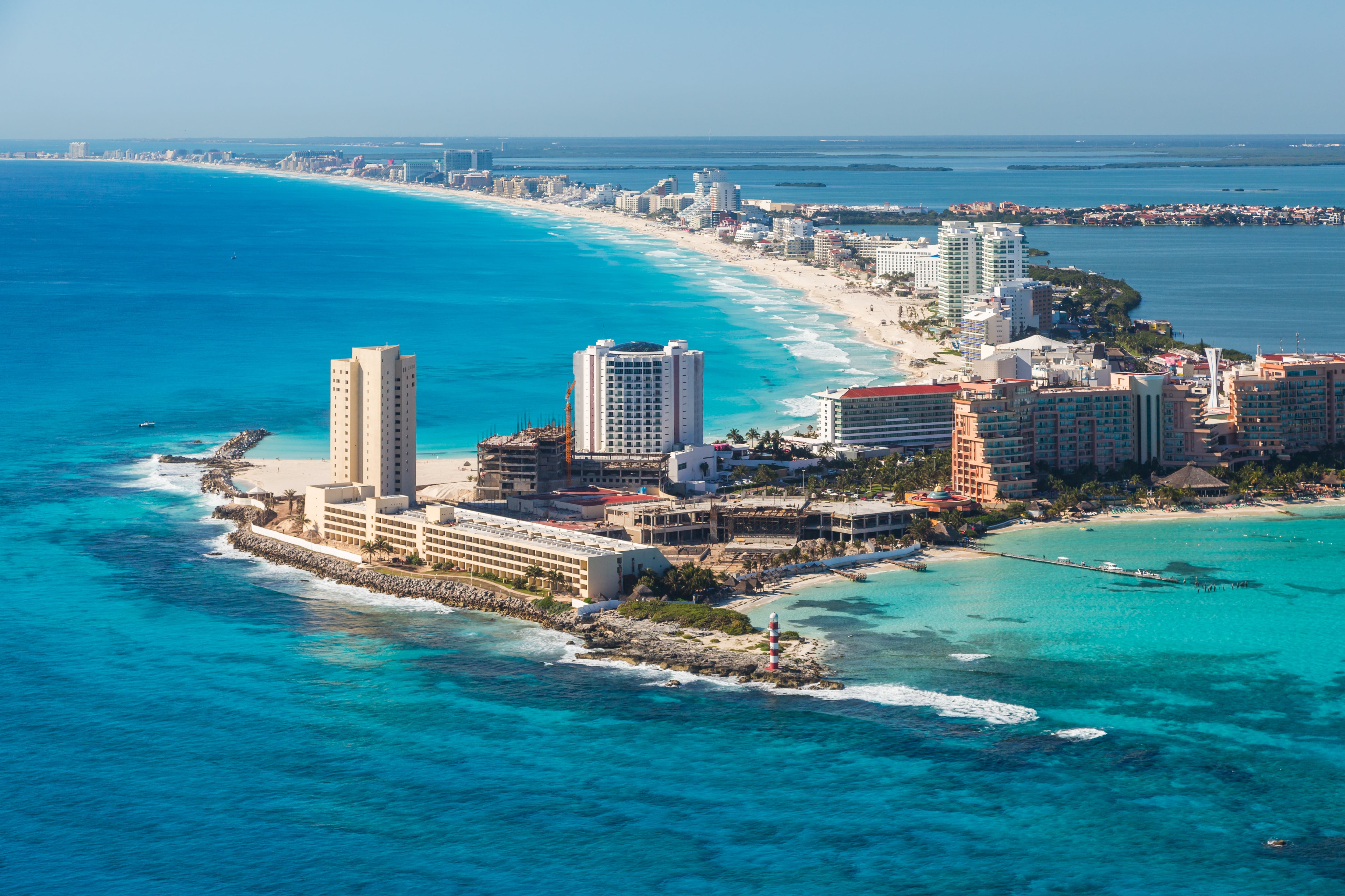 Vista aérea de Cancún, México (Foto: Getty Images)