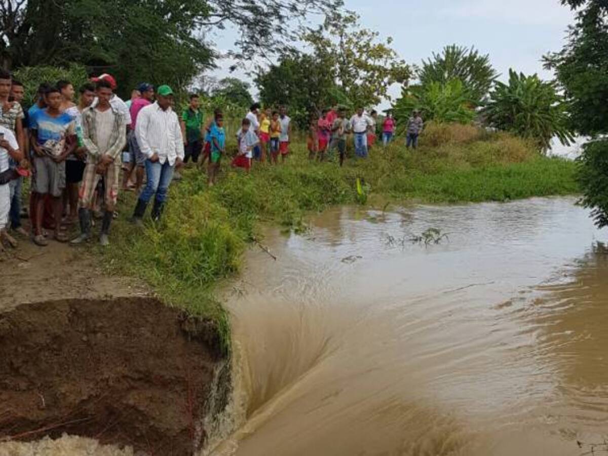 El río Cauca se desbordó en la Mojana generando inundaciones en la zona rural de Guaranda, Sucre