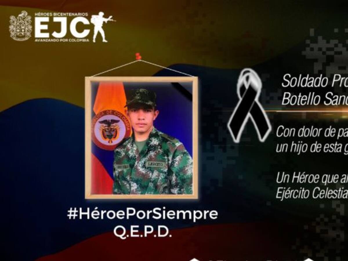 Murió soldado del Ejército al caer en campo minado en Ituango