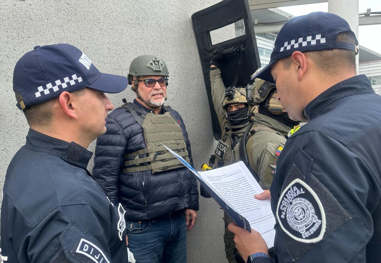 Fotografía cedida por la Policía de Colombia que muestra al exjefe paramilitar Salvatore Mancuso. EFE/ Policía de Colombia