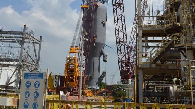 Proyecto de expansión de la Refinería de Cartagena. Foto: Colprensa.