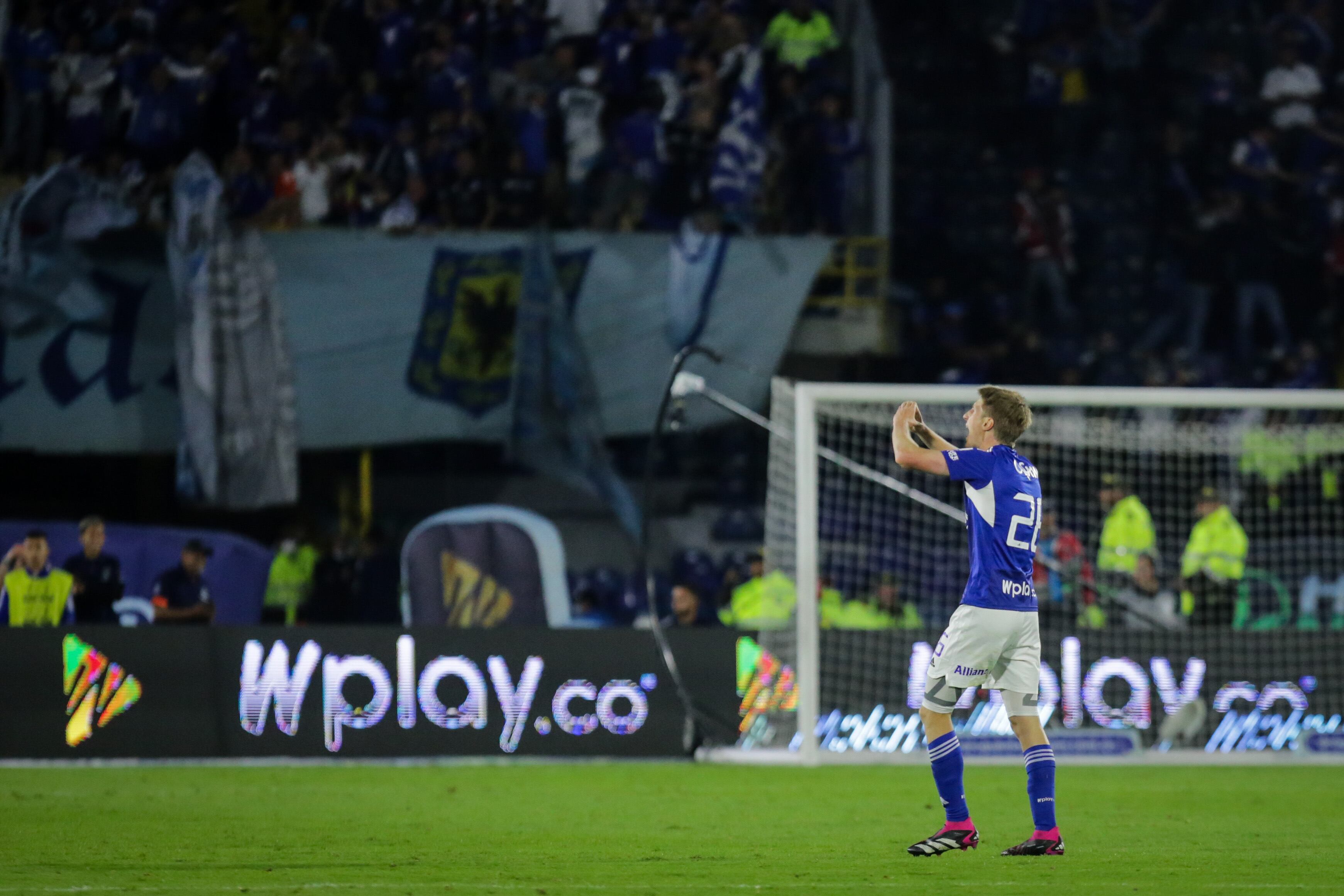 Andrés Llinás le dio la victoria a Millonarios. (Colprensa - Mariano Vimos)