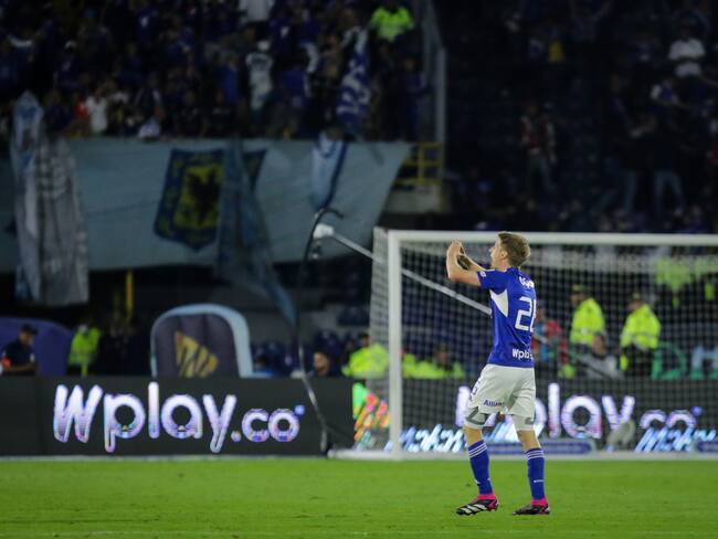 Andrés Llinás le dio la victoria a Millonarios. (Colprensa - Mariano Vimos)