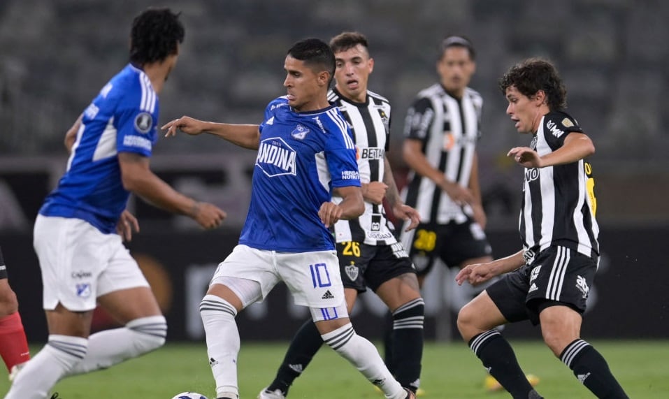Millonarios contra Atlético Mineiro en la Copa Libertadores 2023 / Getty Images)