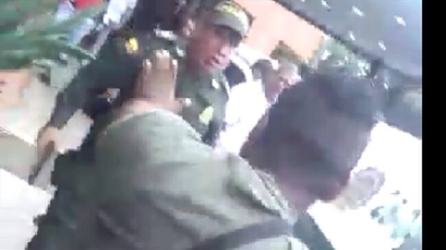 Desórdenes tras muerte de un capturado en Puerto Tejada, Cauca. Foto: Cortesía En Línea Noticias