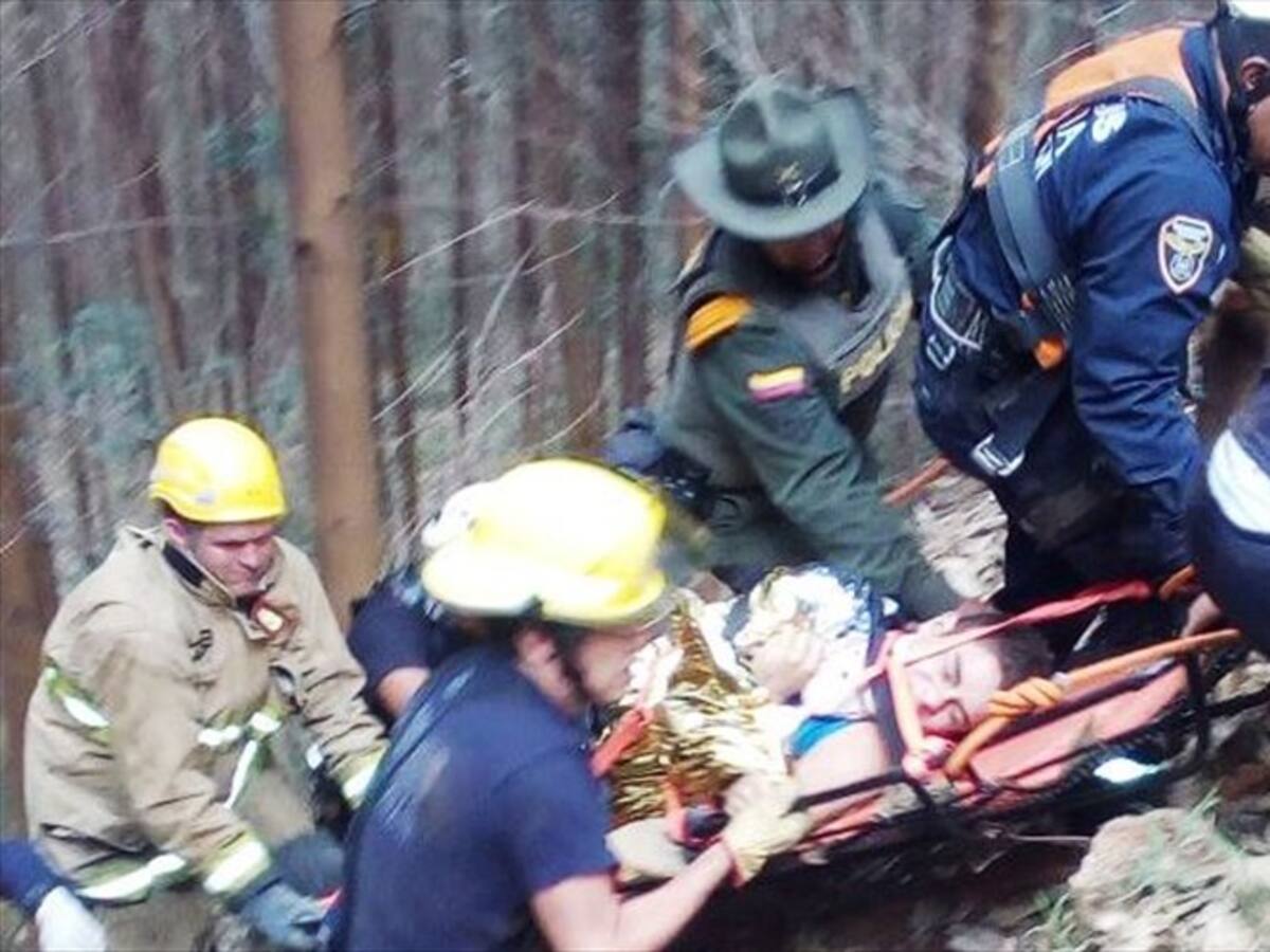 Bomberos rescatan a deportista en zona rural de Popayán