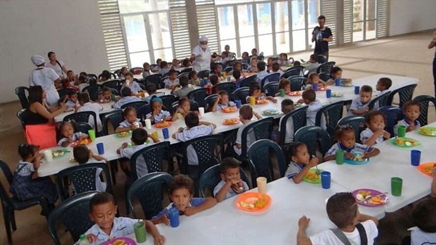 Alimentación Escolar en Montería. Foto: Colprensa