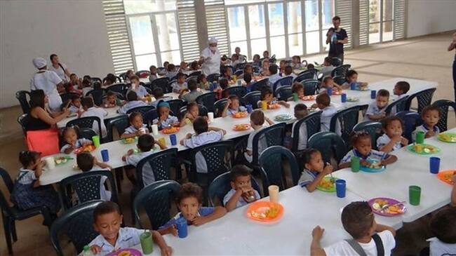 Alimentación Escolar en Montería. Foto: Colprensa