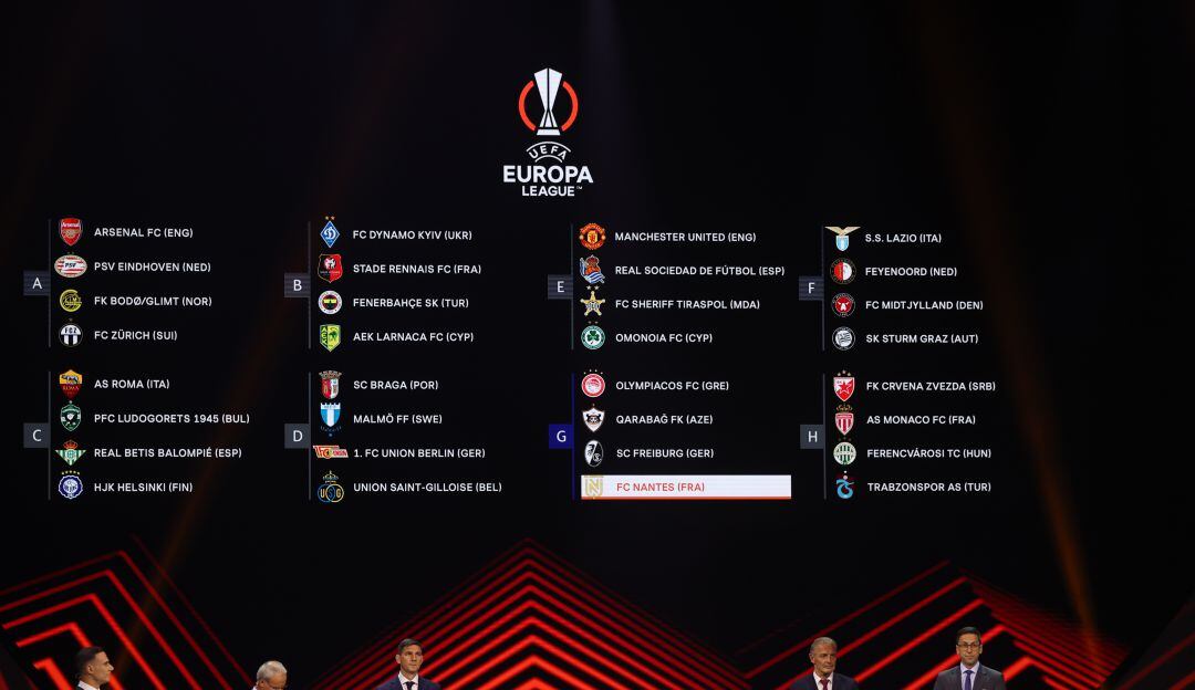 Este viernes se llevó a cabo el sorteo de la Liga de Europa.