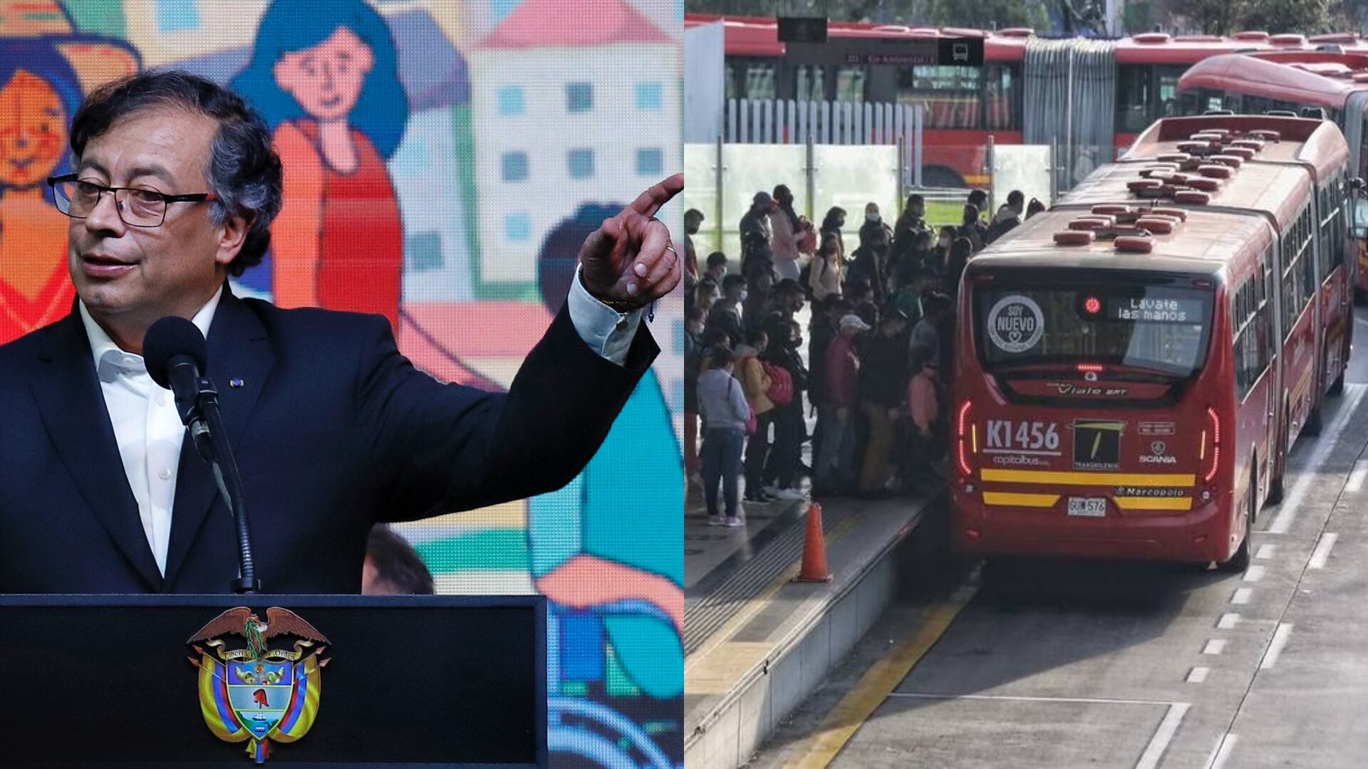 Gustavo Petro propone un sistema de transporte público gratuito - Colprensa