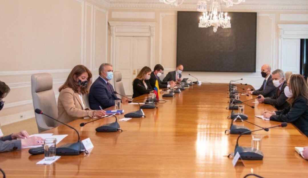 Reunión entre el presidente Iván Duque y Juan Sebastián González, director para el hemisferio occidental del Consejo de Seguridad Nacional de Estados Unidos.