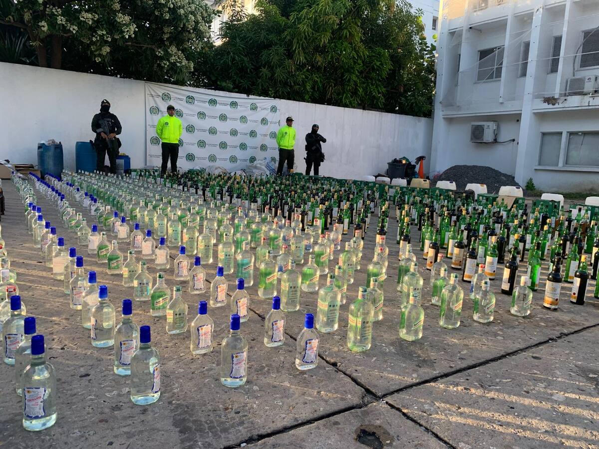 Más de 2.200 botellas de licor adulterado han sido incautados en Barranquilla en diciembre