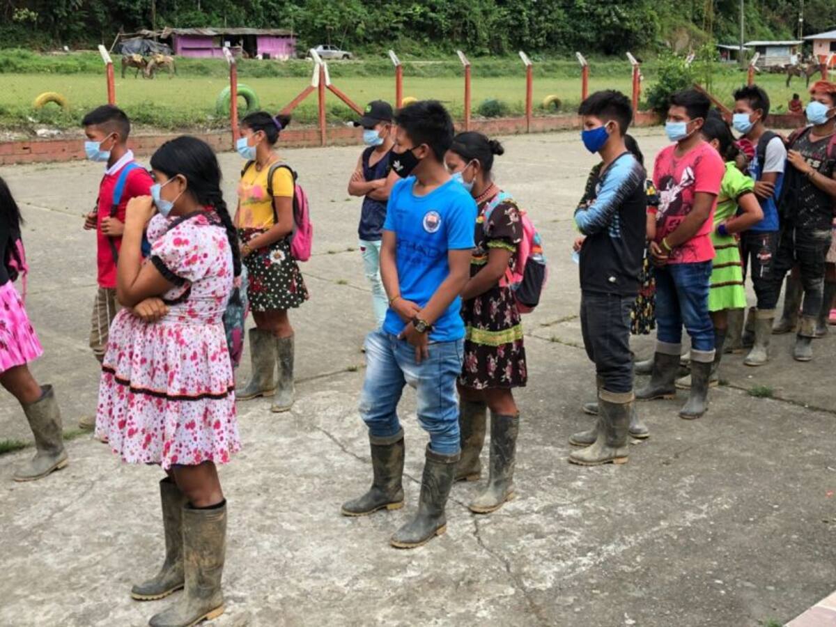 Grupo indígena que se encontraba desplazado en Cali retornó a Risaralda