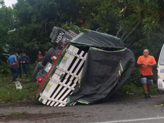 Accidente en la vía Ibagué - El Espinal
