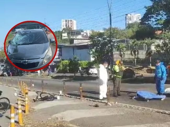 Libre conductor que arrolló y le causó la muerte a ciclista en la autopista Floridablanca
