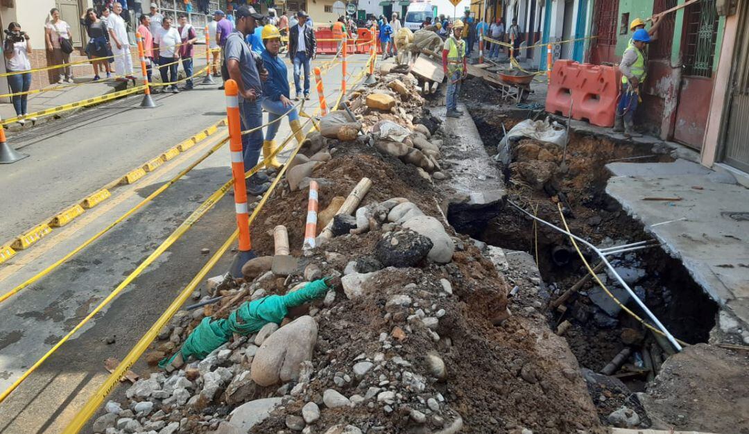 Vía afectada en Riosucio - Caldas