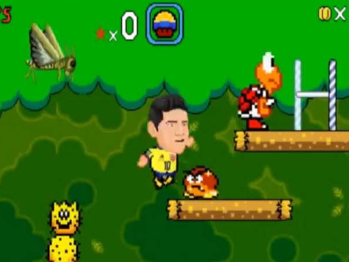 James Rodríguez es uno de los protagonistas de Soccer Mario World 3