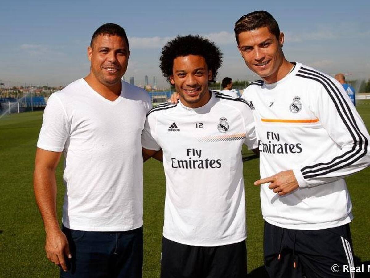Ronaldo Nazario visitó al Real Madrid