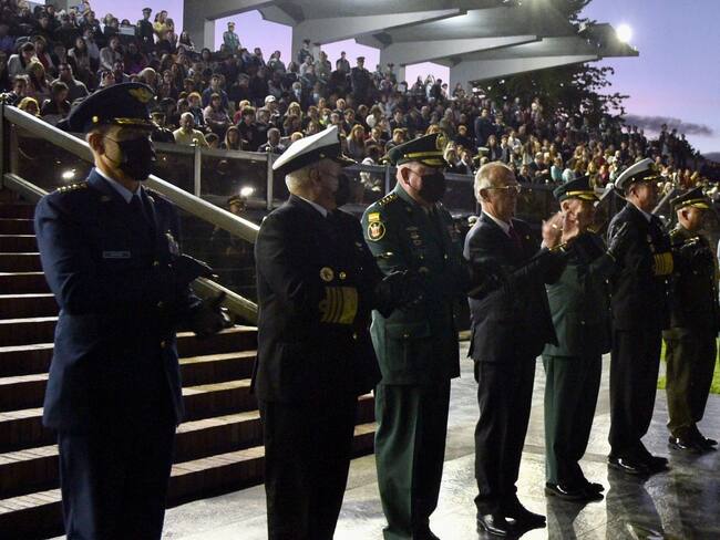 Iván Velásquez y la cúpula militar y policial. Cortesía: MinDefensa.