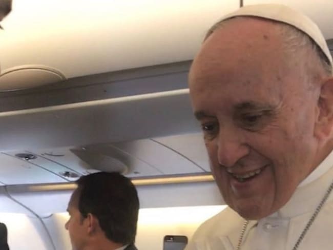 [Video] Así vivió el papa Francisco su llegada a Colombia