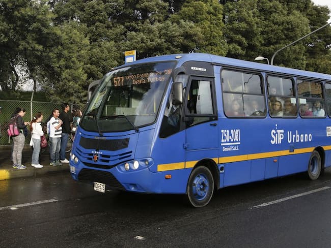 Frustran robo a pasajeros de bus del SITP en Bogotá
