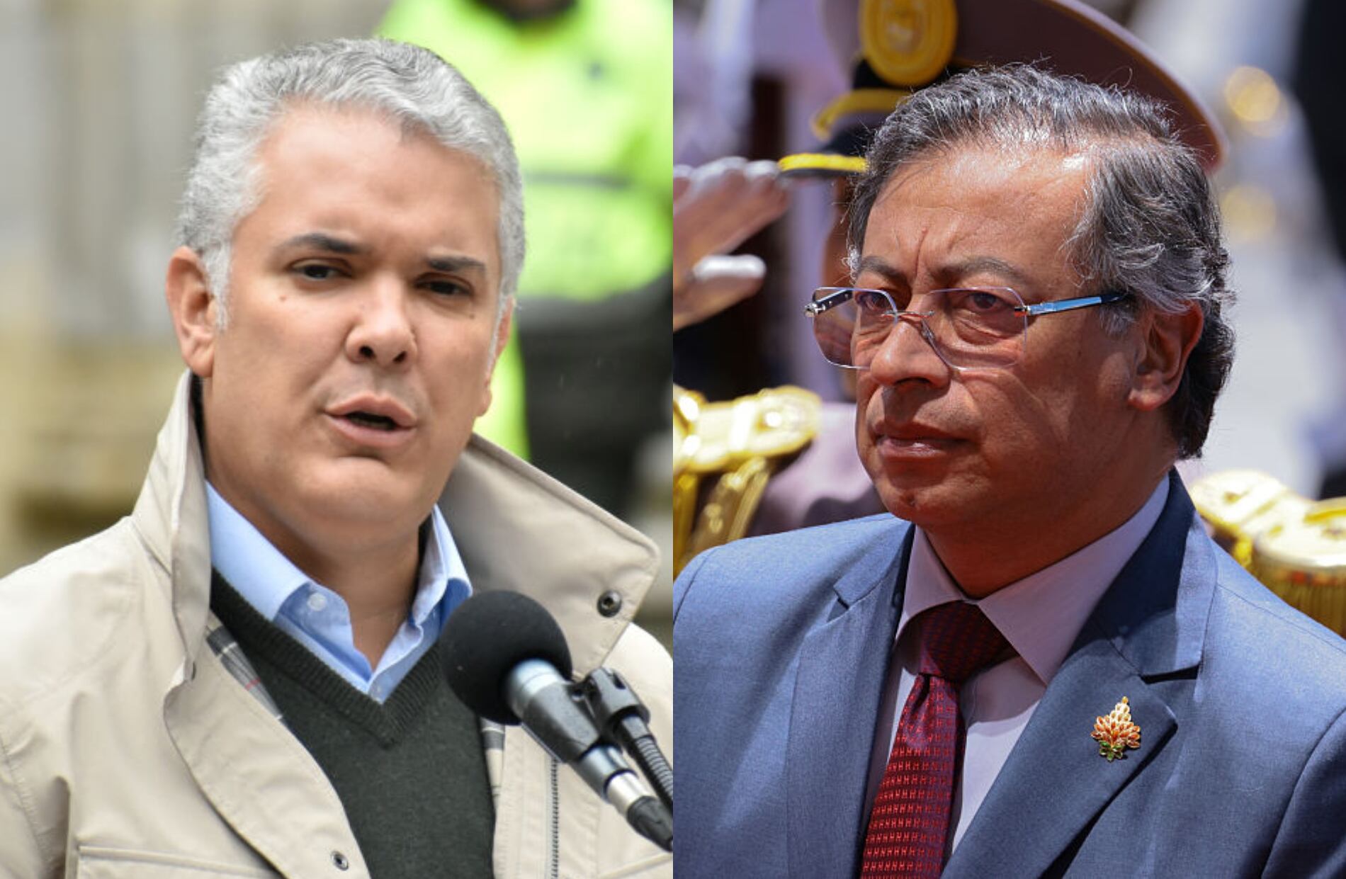 Iván Duque y Gustavo Petro. Foto: (Photo by: Camilo Erasso/Long Visual Press/Universal Images Group via Getty Images) / (Photo by Franklin Jacome/Getty Images)