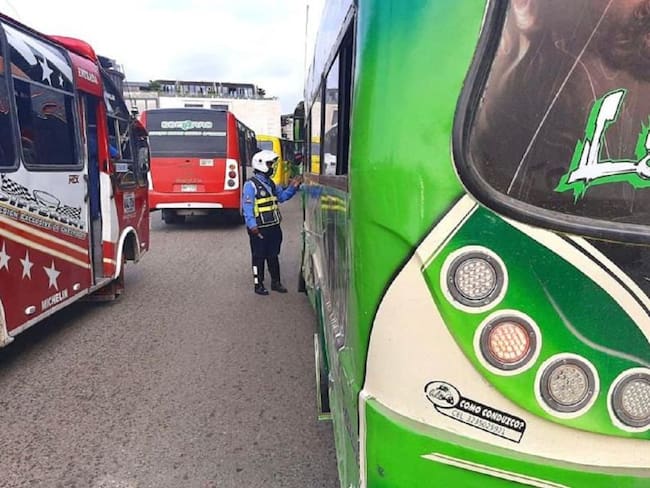 Operativos de control en Cartagena para el transporte público colectivo