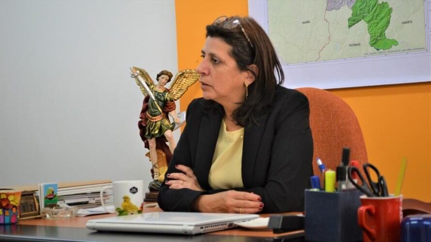 la secretaria de Agricultura, Jimena Velasco Cháves, presentó la renuncia irrevocable a su cargo argumentando que no hay condiciones para seguir representando a su Partido Liberal. Foto: Redacción W Radio