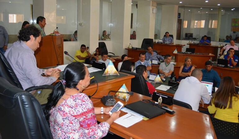 Sesión en el concejo de Cúcuta