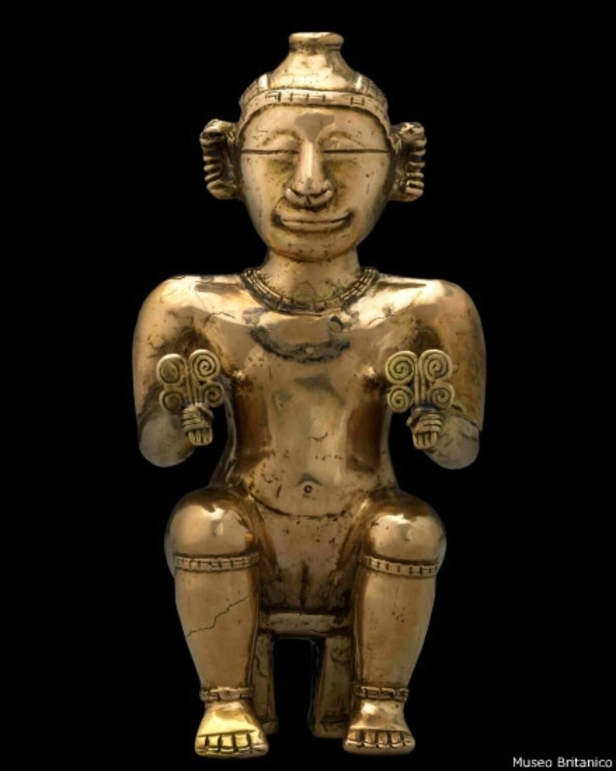 La mayoría del oro que utilizaban las distintas culturas en la Colombia prehispánica no era puro, sino una mezcla con plata y cobre. El dominio sobre la técnica de oxidación les permitió dar la impresión de que sus figuras eran únicamente del preciado metal.