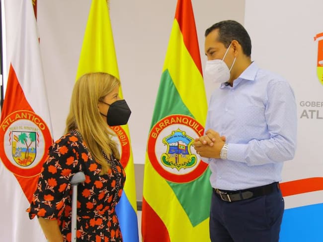Gobernadora Elsa Noguera con el Director Danilo Hernández