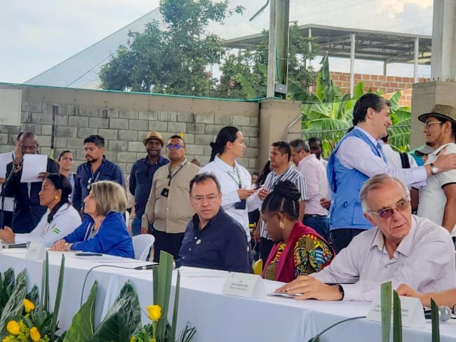 El gobierno nacional escuchó a las comunidades en Guachene,norte del Cauca, durante los diálogos regionales