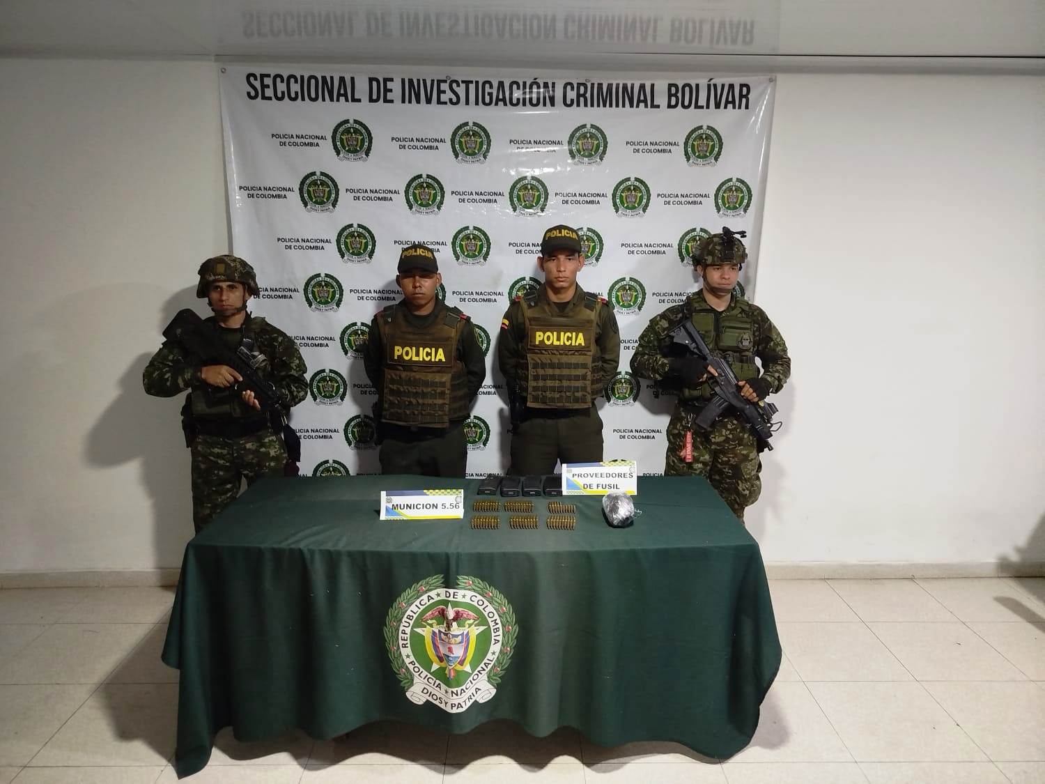 Incautado material de guerra del Clan del Golfo en Bolívar