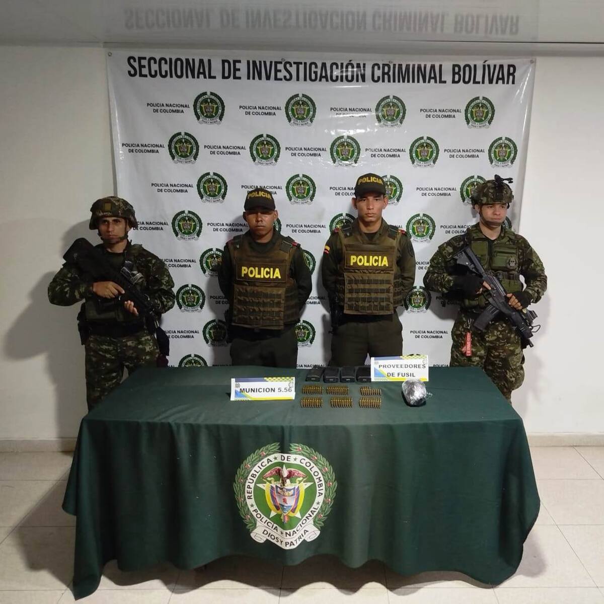 Incautado material de guerra del Clan del Golfo en Bolívar