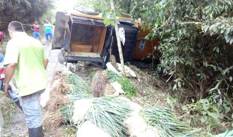 Accidente en zona rural de Villamaría, Caldas
