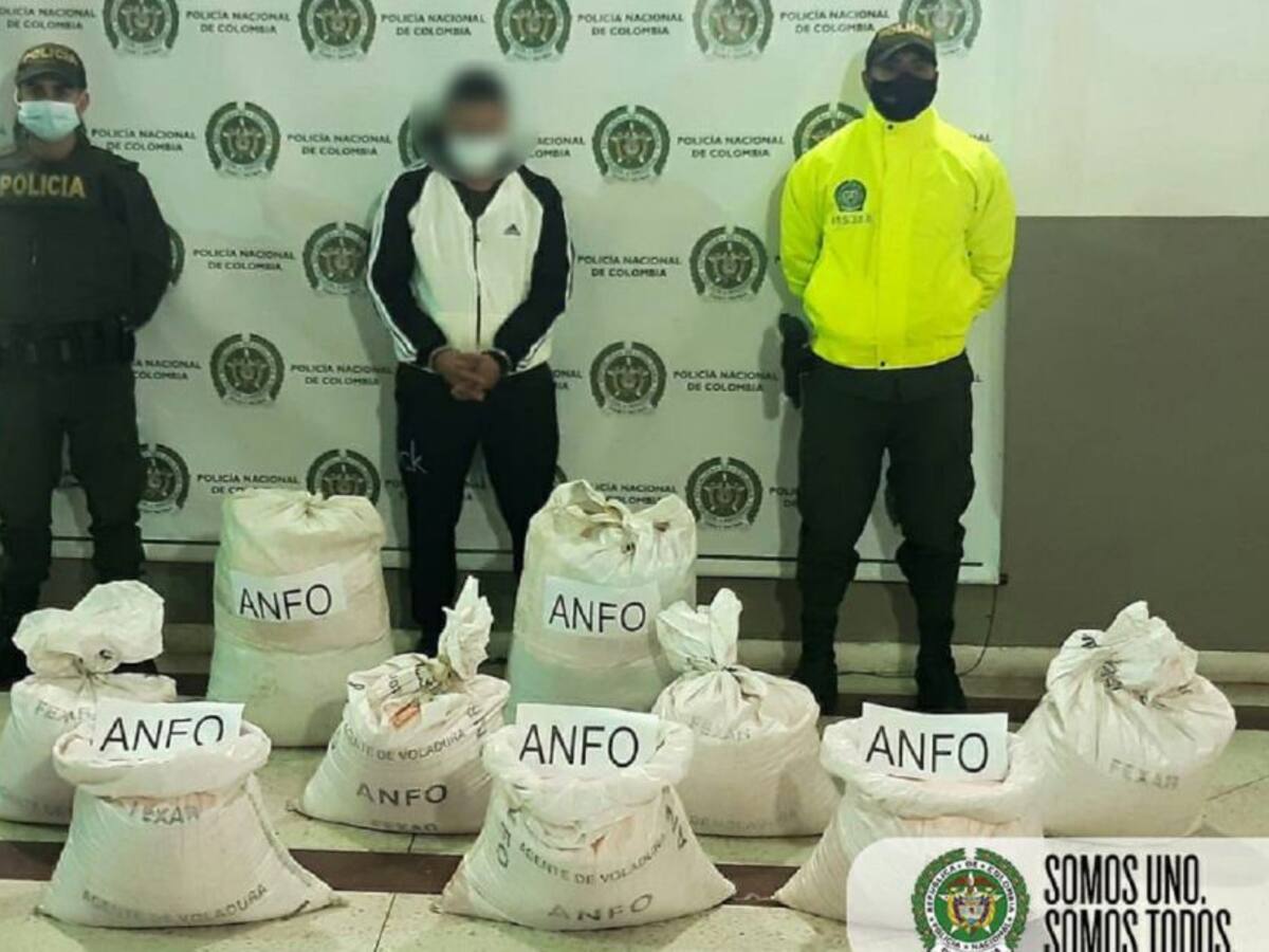 La Policía incautó 300 kg de material explosivo en Capacabana
