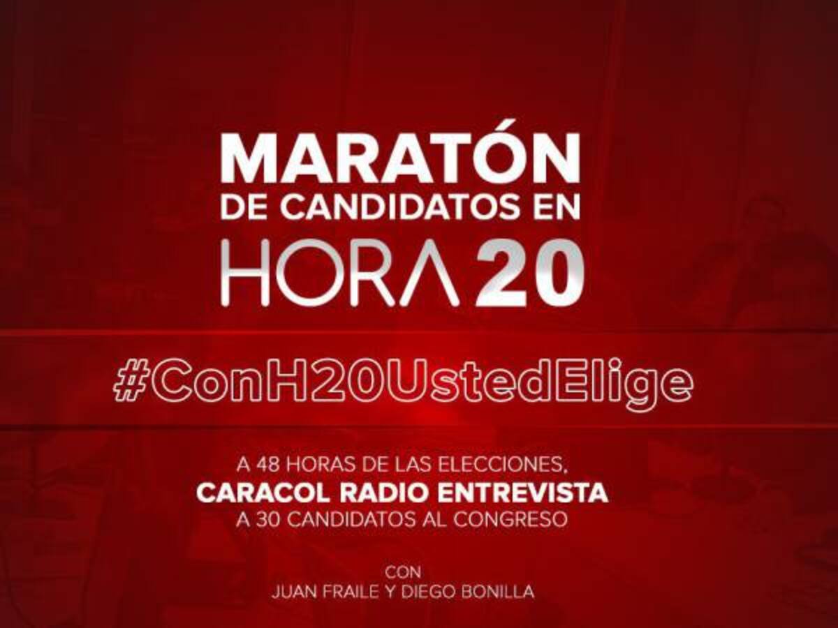 Maratón de candidatos al Senado y a Camara #ConH20UstedElige