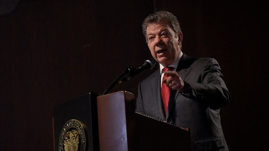El presidente Juan Manuel Santos también le recomendó al senador Álvaro Uribe que respete a las instituciones como la Corte Suprema de Justicia. Foto: Colprensa